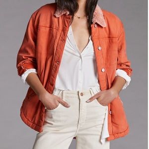 Anthropologie Pilcro Sherpa Short Jacket Sz S
